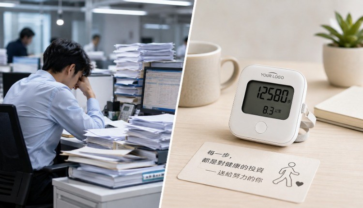 計步器禮品具象品牌關懷,成為企業健康計劃見證者