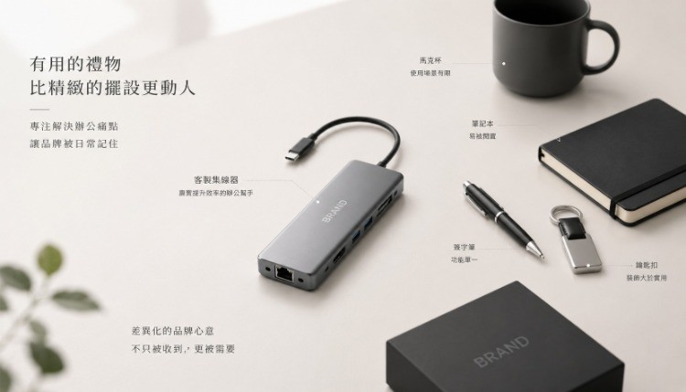 集線器禮品梳理桌面秩序,細節演繹企業專業形象