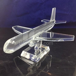 飛機模型水晶擺件