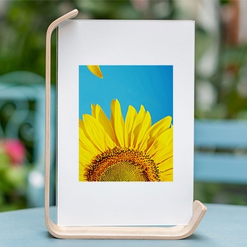 Wooden photo frame with calendor