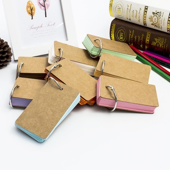 Card memo notebook with buckle