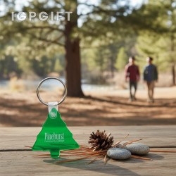 透明松樹軟膠鑰匙扣