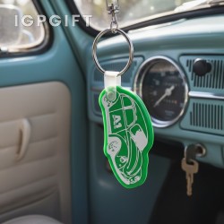透明VW甲殼蟲軟鑰匙鏈