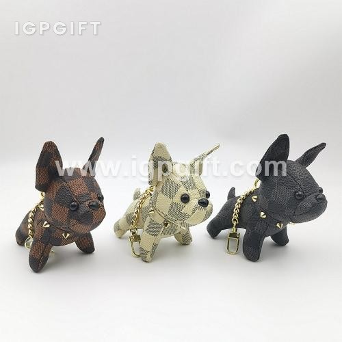 動物星星商務皮具匙扣