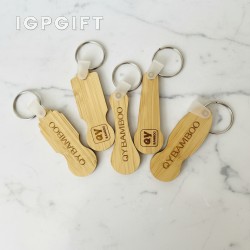竹製鑰匙鏈