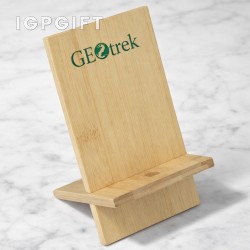 竹製桌面手機支架