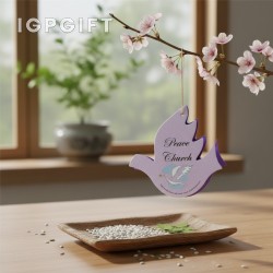 種子紙飾品 - 鴿子