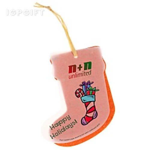 種子紙裝飾品 - 聖誕襪