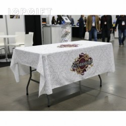 激光邊緣輕便式後開放式桌布 (6英尺)