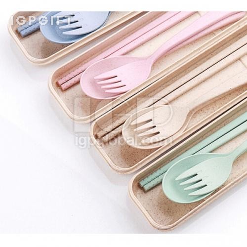 環保小麥便攜餐具套裝