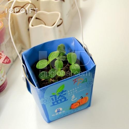 可封口手提籃子盆栽
