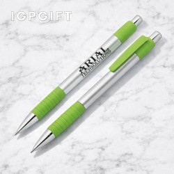 高端銀色按扣圓珠筆