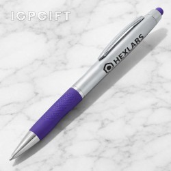 銀色旋轉觸控筆