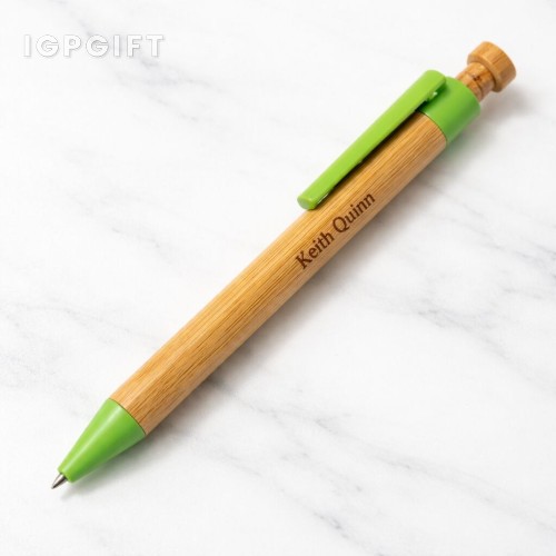 竹製圓筒鋼珠筆