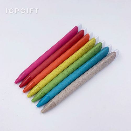 按動環保小麥秸稈筆