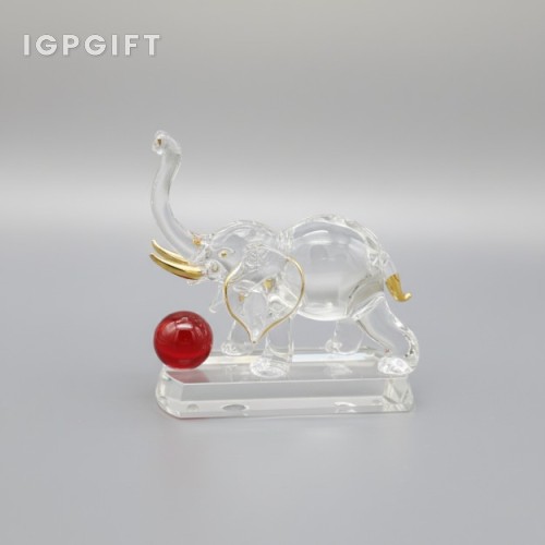精美水晶大象擺件