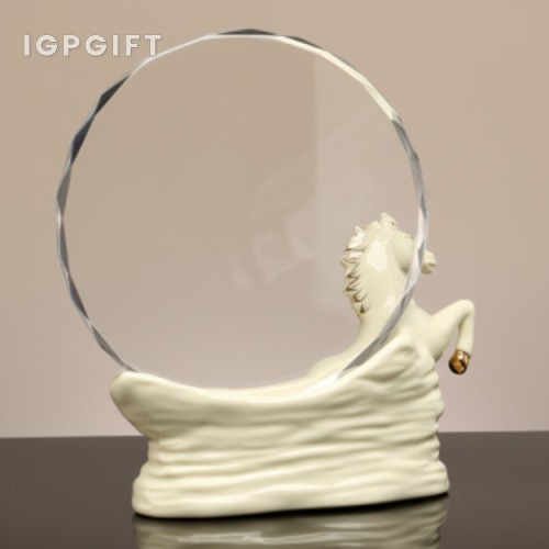 一馬當先陶瓷水晶獎盃