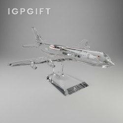 水晶飛機工藝品