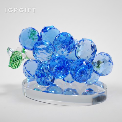 水晶葡萄禮品裝飾品擺件