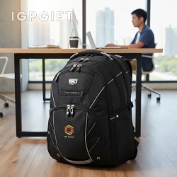 高級多功能17寸筆記本背包
