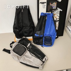 網格抽繩沙灘背袋 