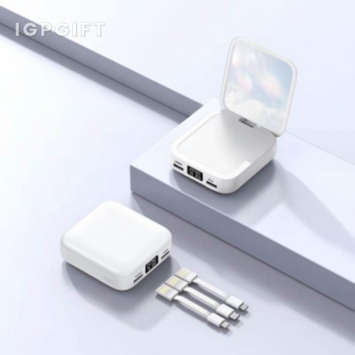 時尚多功能化妝鏡行動電源
