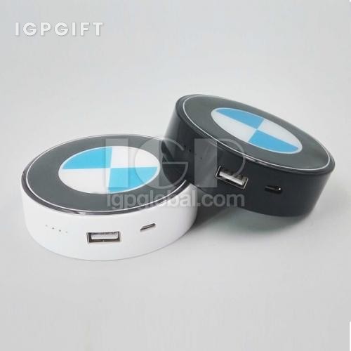 滴膠圓形移動電源