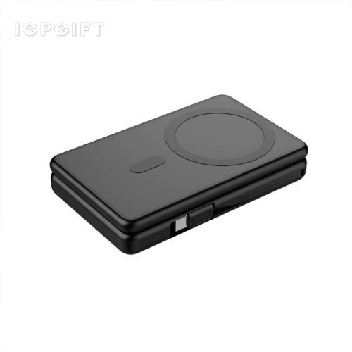 三合一折疊磁吸無線充行動電源