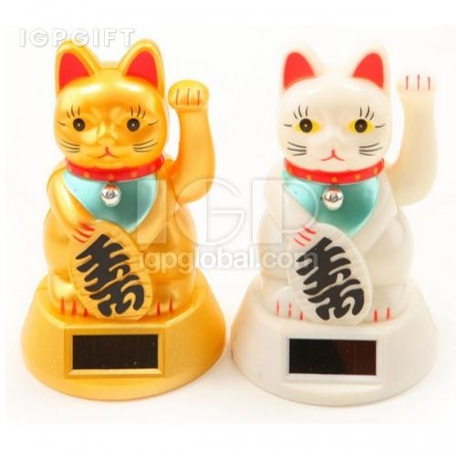 幸運太陽能招財貓
