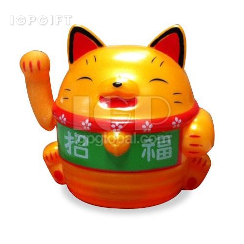 卡通太陽能招福貓