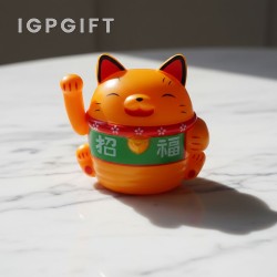 卡通太陽能招福貓