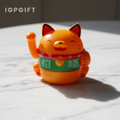 卡通太陽能招福貓