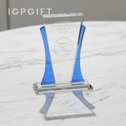 瑰麗藍水晶獎杯