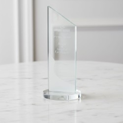 冰川柱形水晶獎杯