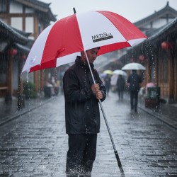 雙層高防風雨傘