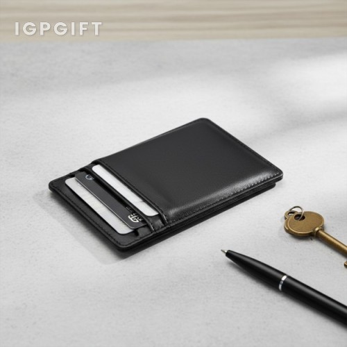 極簡RFID防盜皮革卡片夾