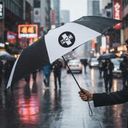 自動開收雨傘（43寸）