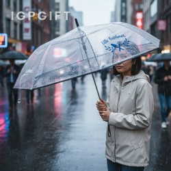 透明自動開合摺疊雨傘
