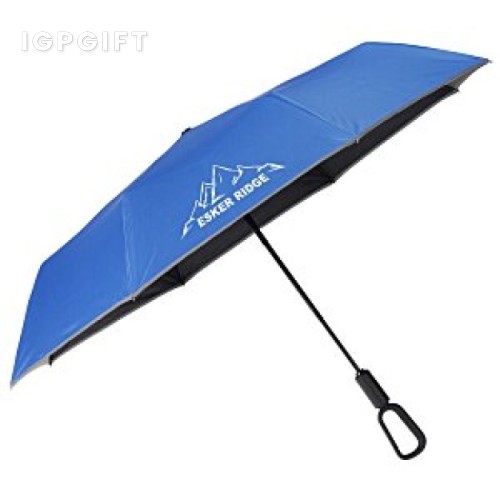 反光邊緣雨傘（登山扣手柄）