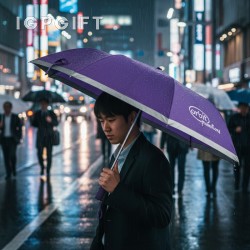 自動開合反光雨傘