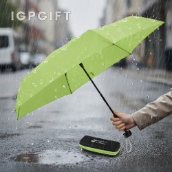 迷你摺疊雨傘與EVA保護套 - 37