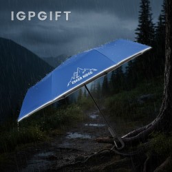反光邊緣雨傘（登山扣手柄）
