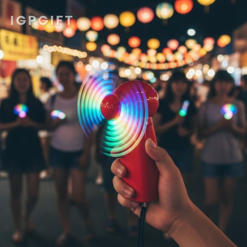 迷幻LED手持風扇