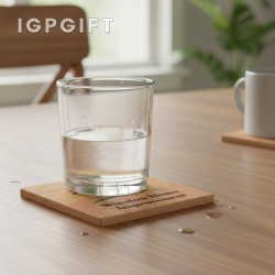 吸水石杯墊 - 方形 - 沙岩