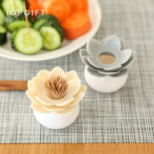 蓮花造型牙籤筒