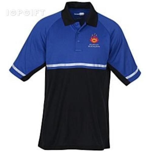 防勾纖維反光條 polo 衫