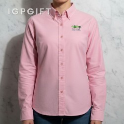 女裝藍色斜紋襯衫