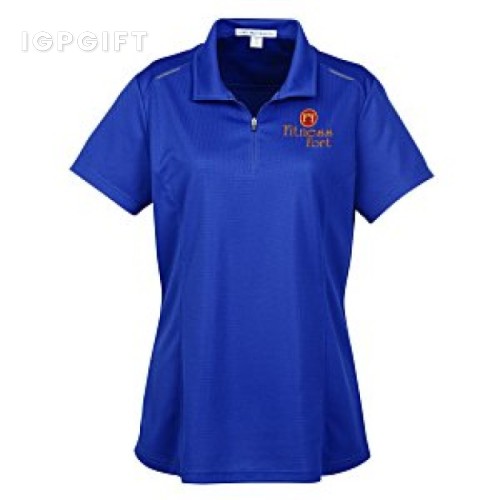 女款反光高點網眼Polo衫