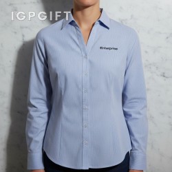 輕鬆打理女式交織紋襯衫