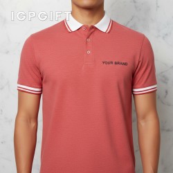 商務棉領Polo衫